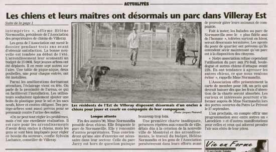 ARTICLE DU 14 sept. 2003 suite